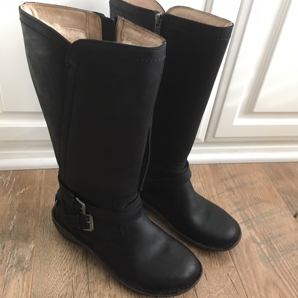 UGG Women's Rosen Tall Black Winter Boots size 7M - Picture 1 of 6